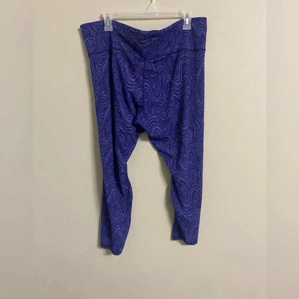 Patagonia Maipo 7/8 Tights New Form Fitting XXL Oak Waves Blue Leggings